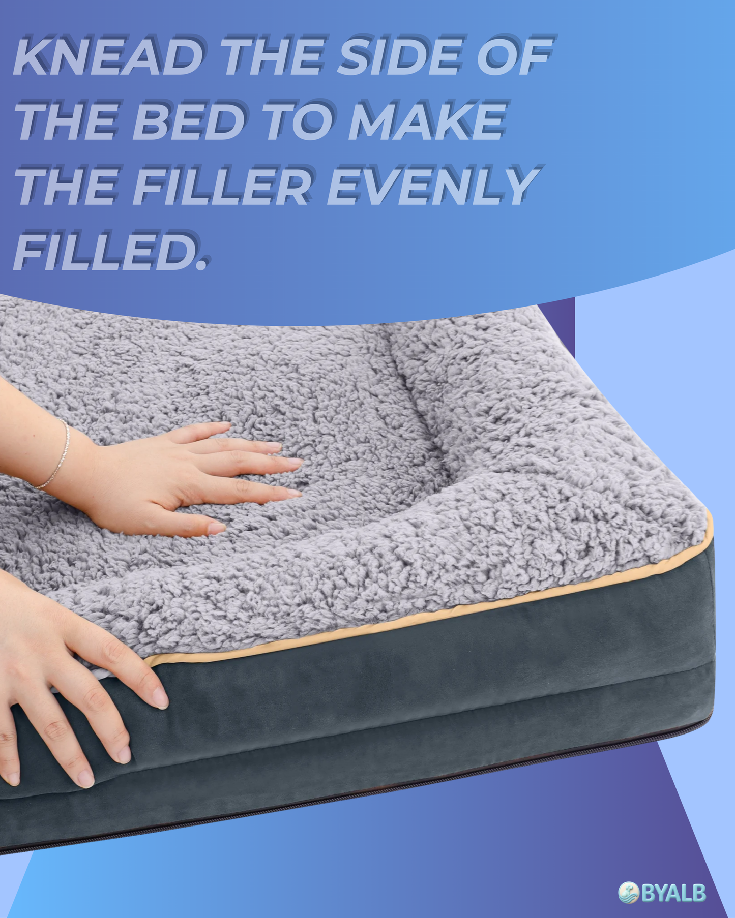 Orthopedic dog sofa bed with washable cover | Egg crate foam support for large dogs 🐾